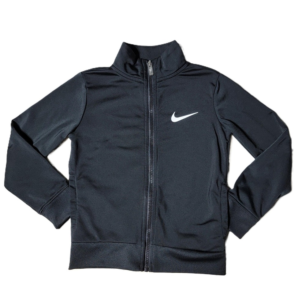 Kids Nike Track Jacket 3-4 Years Black Full Zip Long‎ Sleeve Athletic Activewear